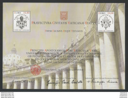2012 Vaticano Colonnato MS Senza Scritta MNH Unificato N. 76Aa - Otros & Sin Clasificación