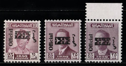 1973 Irak Service "King Faisal II Overprinted" Set MNH** Reg - Iraq