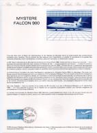 - Document Premier Jour LE MYSTERE FALCON 900 - LE BOURGET 1.6.1985 - - Airplanes