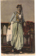 AFRIQUE DU NORD MAGHREB SCENES ET TYPES FEMMES  : LA BELLE FATMA - FEMME ARABE RICHE - Frauen