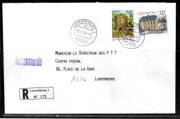 H387 - LETTRE RECOMMANDEE DE LUXEMBOURG DU 12/09/90 - Covers & Documents