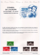 - Document Premier Jour CONSEIL DE L'EUROPE - TIMBRES-POSTE DE SERVICE - STRASBOURG 31.8.1985 - - Comunità Europea