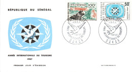 SENEGAL FDC 1967 ANNEE DU TOURISME MONDIAL - Sénégal (1960-...)