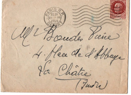 Paris RP Départ 21.04.1944 - Flamme à 7 Vagues Sur Pétain - Mechanical Postmarks (Other)