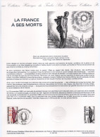 - Document Premier Jour LA FRANCE A SES MORTS - PARIS 2.11.1985 - - Documents Of Postal Services