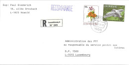 H386 - LETTRE RECOMMANDEE DE LUXEMBOURG DU 14/11/88 - Cartas & Documentos