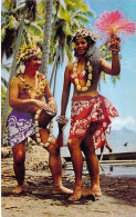 Polynésie Française Danseuse Tahitienne Tahitian Dancer(vahiné Fleurs)  Photo  Sounam Papeete Tahiti C13130*PRIX  FIXE - Polynésie Française