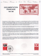 - Document Premier Jour LA DOCUMENTATION FRANCAISE 1945-1985 - - Documentos Del Correo