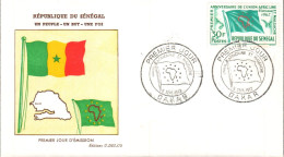 SENEGAL FDC 1962 UNION AFRICAINE ET MALGACHE - Sénégal (1960-...)