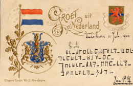 Louis Weijl, Overijsel ,Groet Uit, Poststempel 1900 - Autres & Non Classés