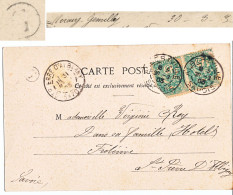 BOITE RURALE SAVOIE CP 1903 ALBERTVILLE BOITE RURALE G = MERCURY GEMILLY - 1877-1920: Periodo Semi Moderno