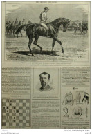 Foxhall, Cheval Americain - Vainqueur Du Grand Prix De Paris- Page Original  1881 - Documents Historiques