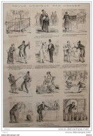 Revue Comique Par Draner - Caricatures - Au Bal D´Élysée - La Réforme Judiciaire - Page Original  1881 - Documents Historiques