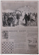 En Algérie -inauguration Du Chemin De Fer Au Kreider - Général Delebecque - Page Original  1881 - Historische Documenten