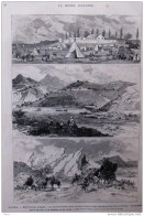 En Algérie - Bordj Et Bivouac De Sfissifa - Les Abords De Frendah Et Poste Télégraphique - Page Original  1881 - Historische Documenten