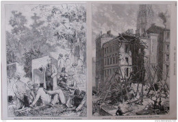 Autriche - écroulement D'une Maison Sur La Place Stock Im Eisen à Vienne (Wien) - Page Original  1881 - Historical Documents