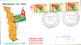 TOGO FDC 1960 INDEPENDANCE - Togo (1960-...)