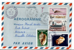 Nouméa 1983 - Taxe Sur Aérogramme En Poste Restante ... Sans Timbre Taxe - Lettres & Documents