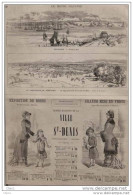 Le Centenaire De L´indépendace Des États-Unis - Independence Day - Yorktown - Vue De La Mer - Page Original 1881 - Historical Documents