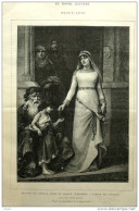 Blanche De Castille, Reine De France, Surnommée "l'amour Des Pauvres" - Page Original  1881 - Historical Documents