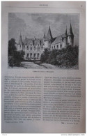 Château Du Rocher à Mézangers  - Page Original 1881 - Historische Documenten