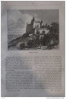 Château De Mercuès - Page Original 1881 - Historical Documents