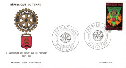 TCHAD FDC 1968 ROTARY CLUB - Chad (1960-...)