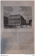Théâtre De Bordeaux - Page Original 1881 - Historische Documenten