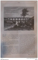 Pont Du Gard - Page Original 1881 - Historische Dokumente