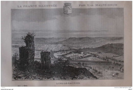 Lons-le-Saunier - Page Original 1881 - Historische Dokumente