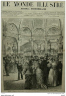 Milan - Exposition Nationale Italienne - La Rotonde Où Est Exposée La Céramique -  Page Original - 1881 - Historische Dokumente
