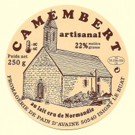 Etiqu Camembert ArtisanalFR50 256 003 CE ISIGNY LE BUAT Neuve - Käse