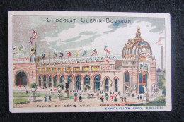 Chromo "Chocolat GUERIN-BOUTRON" - Série "PROJETS EXPOSITION PARIS 1900" - Guerin Boutron