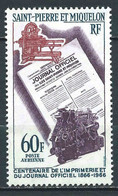 St Pierre Et Miquelon - 1966 -  Journal Officiel  -  PA  37  - Neuf ** - MNH - Nuevos