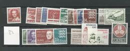 1982 MNH Denmark, Year Complete Postfris** - Volledig Jaar