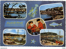 29 AUDIERNE Multivues La Ville & Le Port Bateaux De Pêche Enfant Béret N°20698 Citroën Traction 2CV Renault 4CV Landau - Audierne