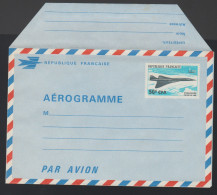 Entier Aérogramme1969 . 1 Fr Bleu Surchargé 50 F CFA  ( Pour La Réunion ) Neuf - Aérogrammes