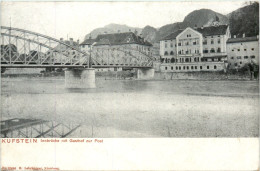 Kufstein, Innbrücke Mit Gasthof Zur Post - Kufstein