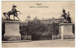 NAPOLI - INGRESSO GIARDINI REALI - 1912 - Vedi Retro - Formato Piccolo - Napoli (Napels)