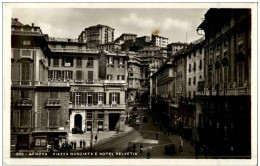 Genova - Piuazza Nunziata E Hotel Helvetia - Genova