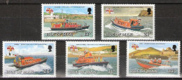 Isle Of Man IOM 1991 Lifeboats - Ships Mi  459-463, MNH(**) - Isla De Man