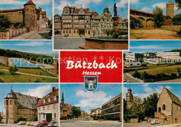 73673513 Butzbach Ansichten Altstadt Fachwerkhaeuser Brunnen Stadtmauer Turm Fre - Butzbach