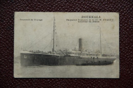 TRANSPORT : Paquebot Français " DOUKKALA " De La Compagnie PAQUET, Courrier Du MAROC - Passagiersschepen