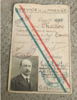 CARTE PRESSE Le Quincailler De 1925 TOURS (37) De Chaillou Pierre Né En 1870 à St Denis La Chavasse - 115 Mm X 78 Mm - Tessere Associative