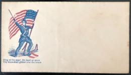 U.S.A, Civil War, Patriotic Cover - "Flag Of The Seas..." - Unused - (C471) - Marcophilie