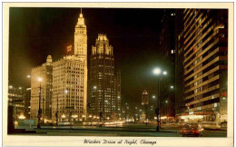 Chicago - Wacker Drive At Night - Chicago