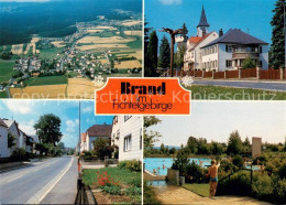 73673394 Brand Fichtelgebirge Motiv Mit Blick Zur Kirche Hauptstrasse Freibad Fl - Hilders