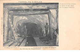 Suisse - N°73848 - Tunnel Du Simplon - Le Percement Du Tunnel Du Simplon - Simplon