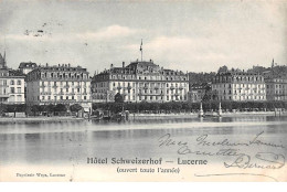Suisse - N°68063 - LUCERNE - Hôtel Schweizerhof (ouvert Toute L'année) - Luzern
