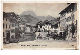 Suisse. N°47481 . Gruyeres . La Rue Et Le Moleson - Gruyères